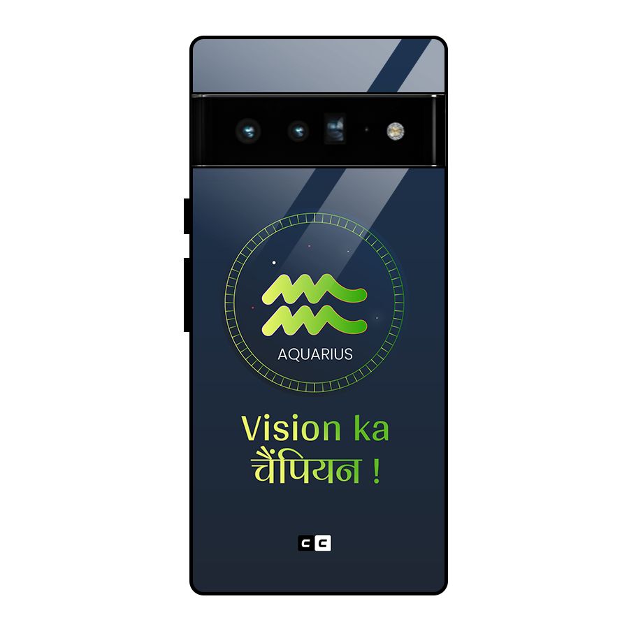 Aquarius Vision Glass Back Case for Google Pixel 6 Pro
