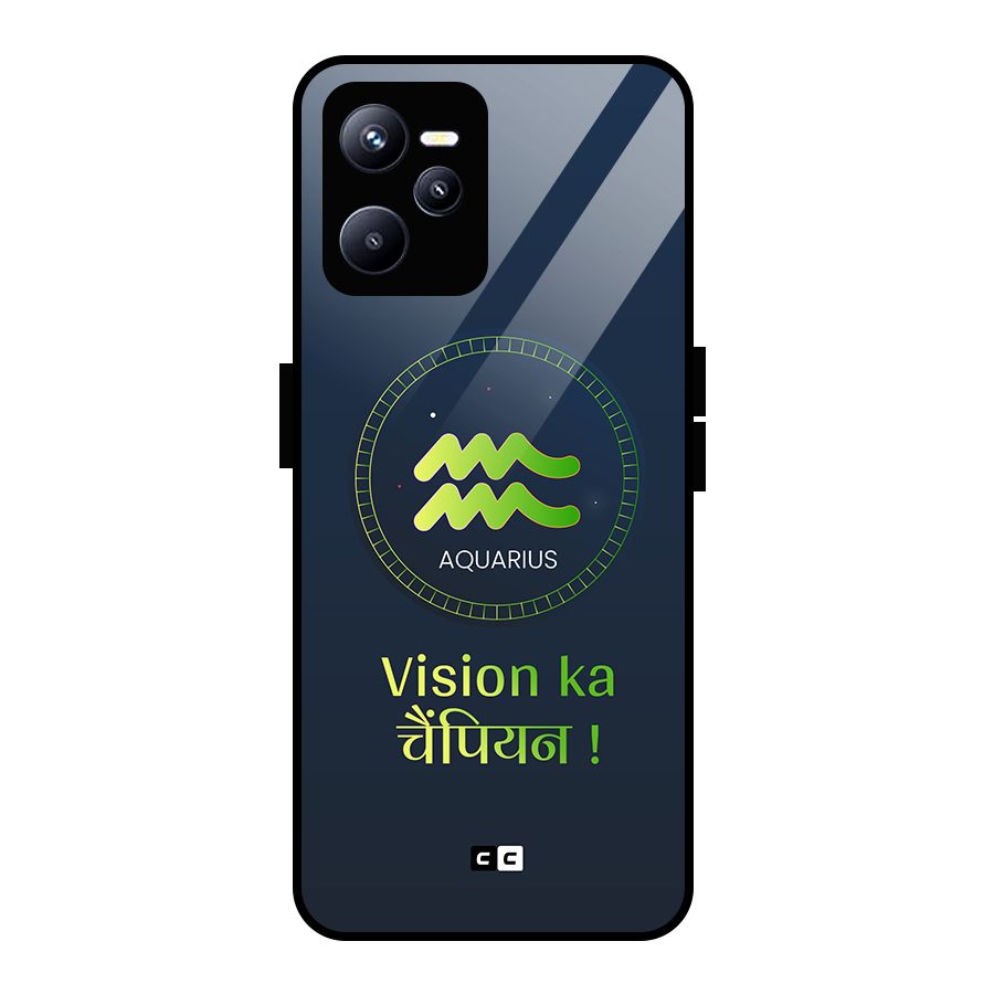 Aquarius Vision Glass Back Case for Realme C35