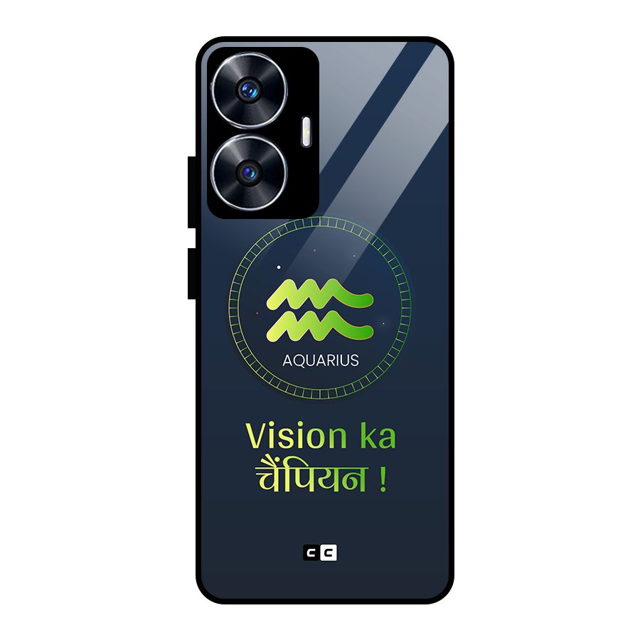 Aquarius Vision Glass Back Case for realme C55