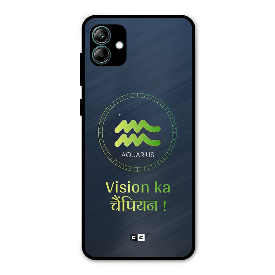 Aquarius Vision Metal Back Case for Galaxy A04