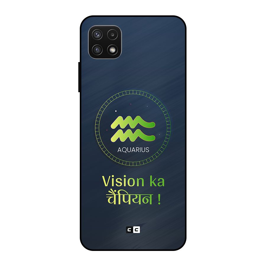 Aquarius Vision Metal Back Case for Galaxy A22 5G