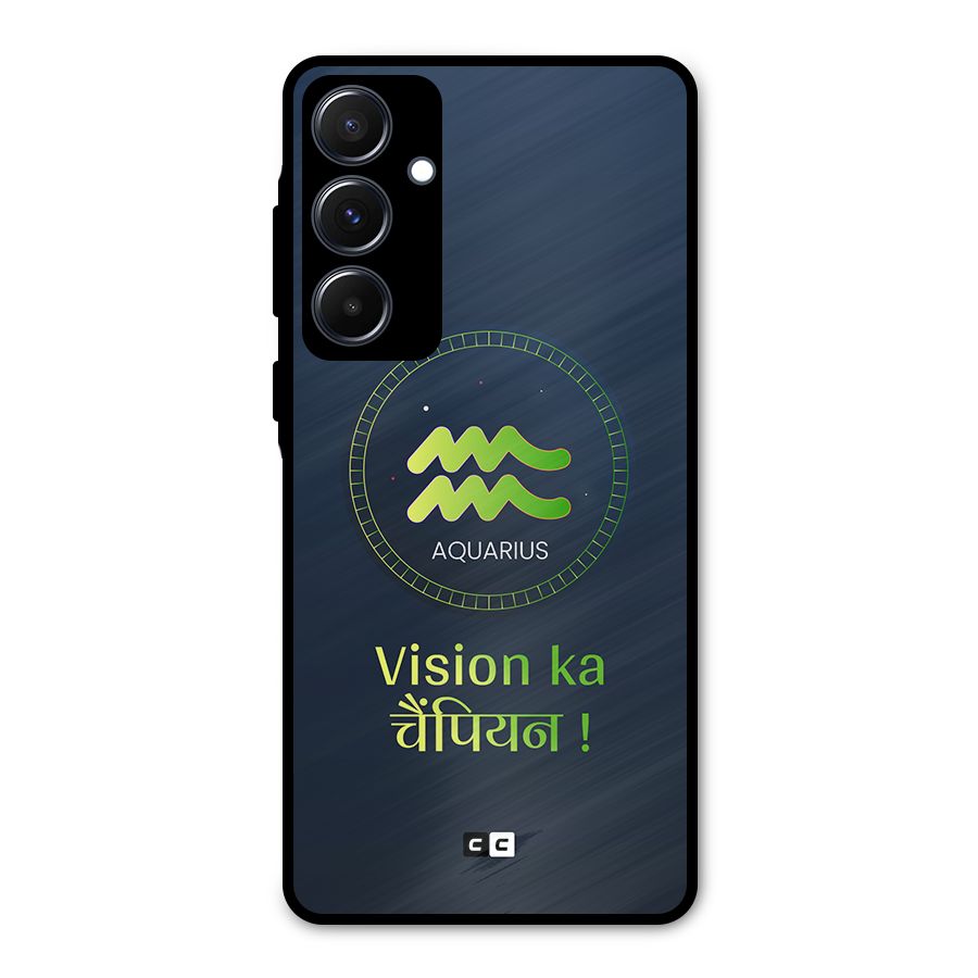 Aquarius Vision Metal Back Case for Galaxy A55