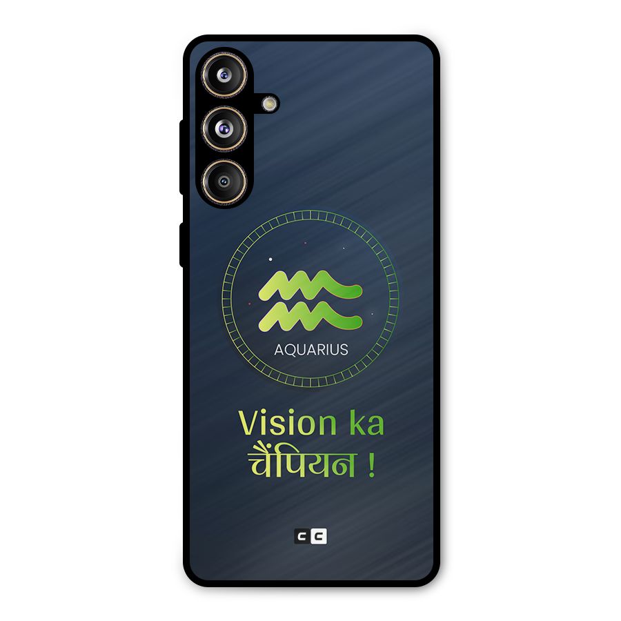 Aquarius Vision Metal Back Case for Galaxy F55