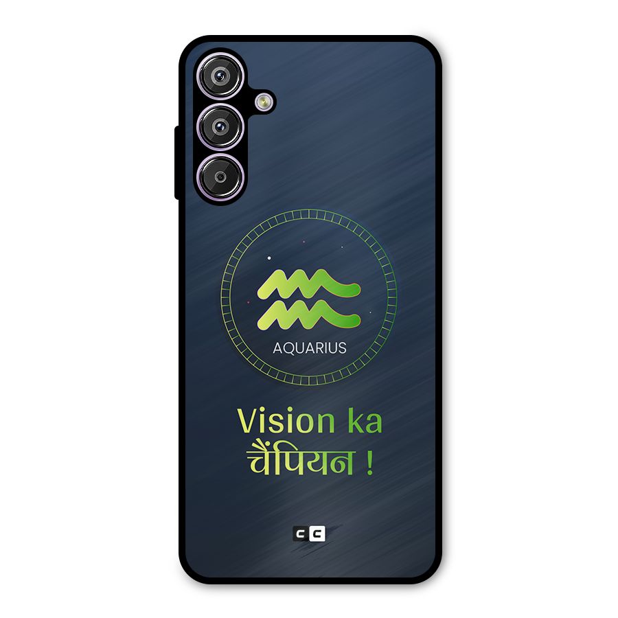 Aquarius Vision Metal Back Case for Galaxy M15