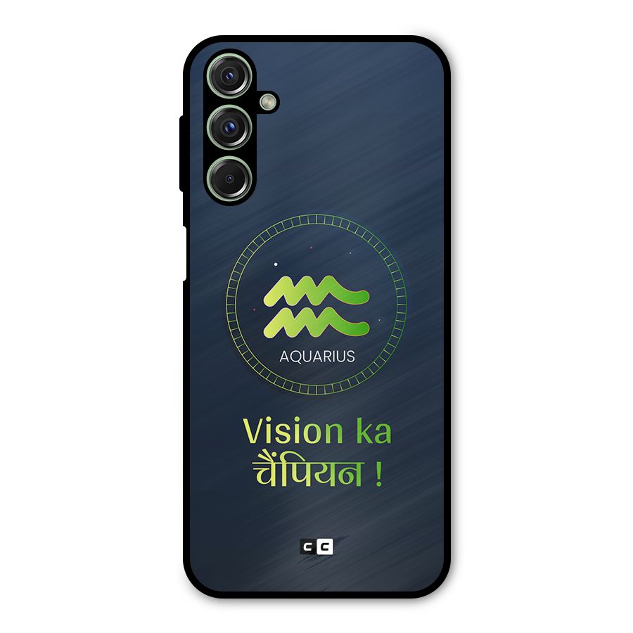Aquarius Vision Metal Back Case for Galaxy M34