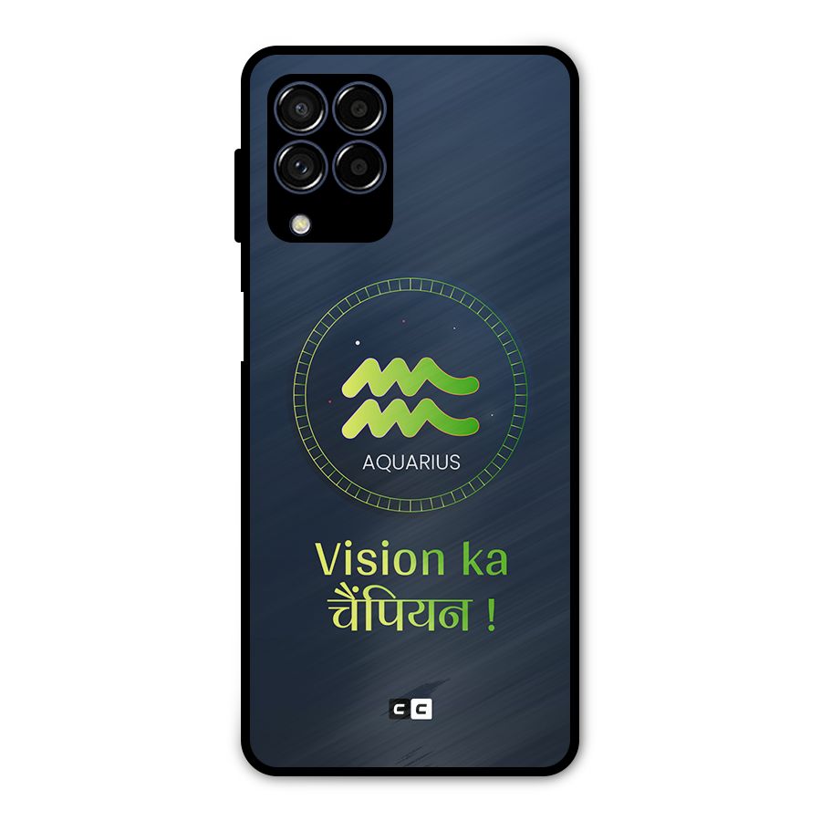 Aquarius Vision Metal Back Case for Galaxy M53 5G