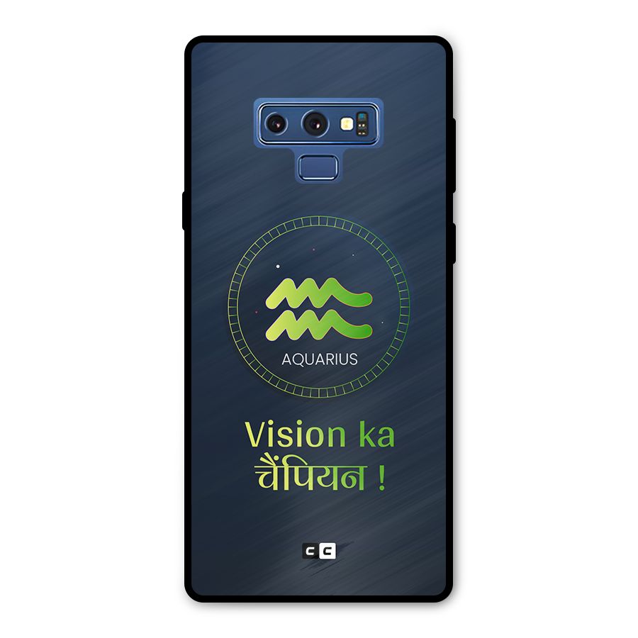 Aquarius Vision Metal Back Case for Galaxy Note 9