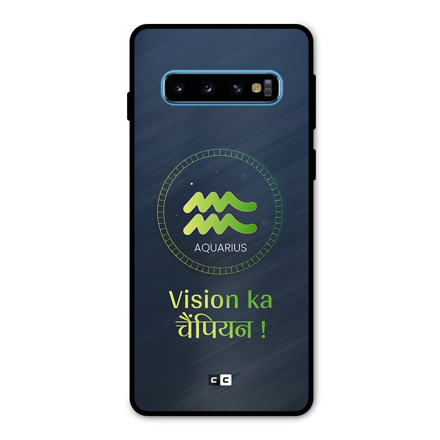 Aquarius Vision Metal Back Case for Galaxy S10