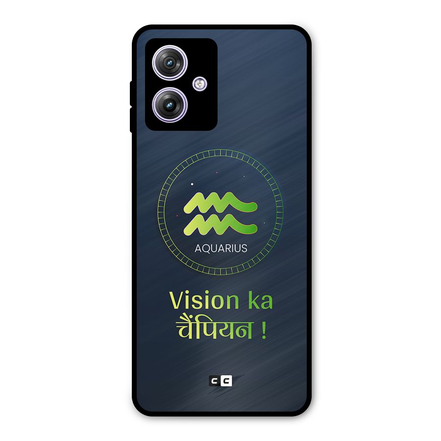 Aquarius Vision Metal Back Case for Moto G64