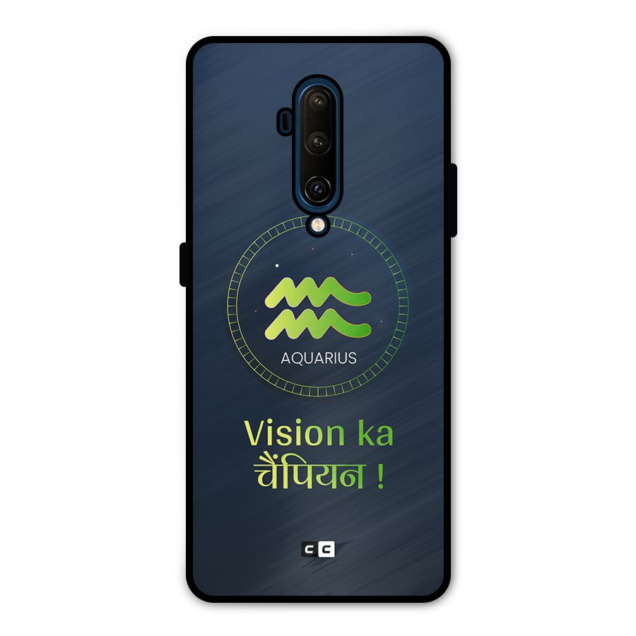 Aquarius Vision Metal Back Case for OnePlus 7T Pro