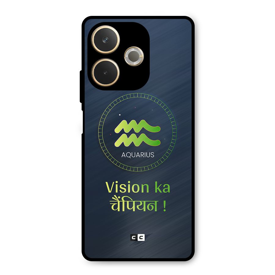Aquarius Vision Metal Back Case for Oppo A5 Pro
