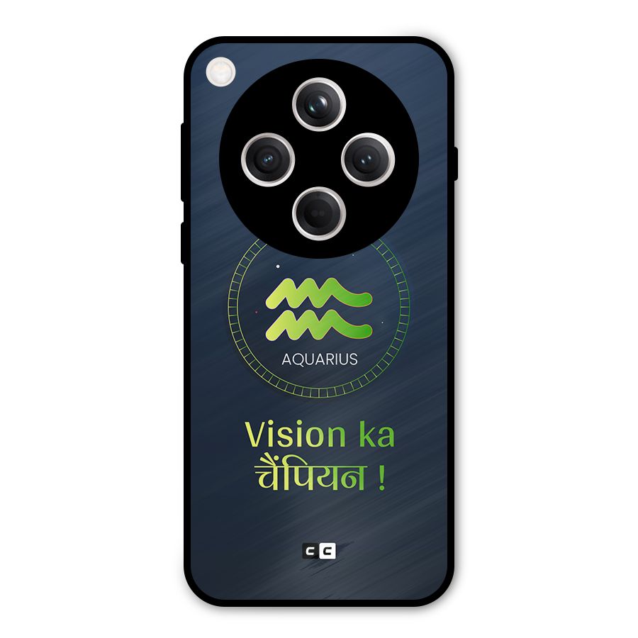 Aquarius Vision Metal Back Case for Oppo Find X8