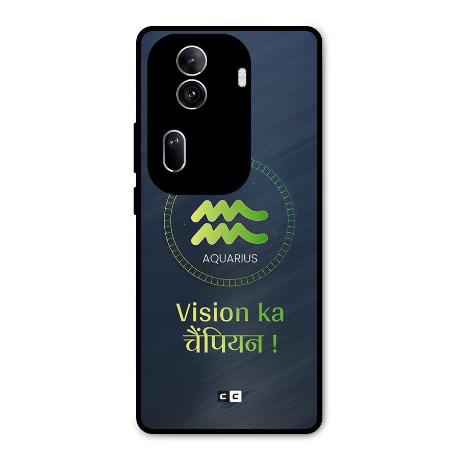 Aquarius Vision Metal Back Case for Oppo Reno11 Pro 5G