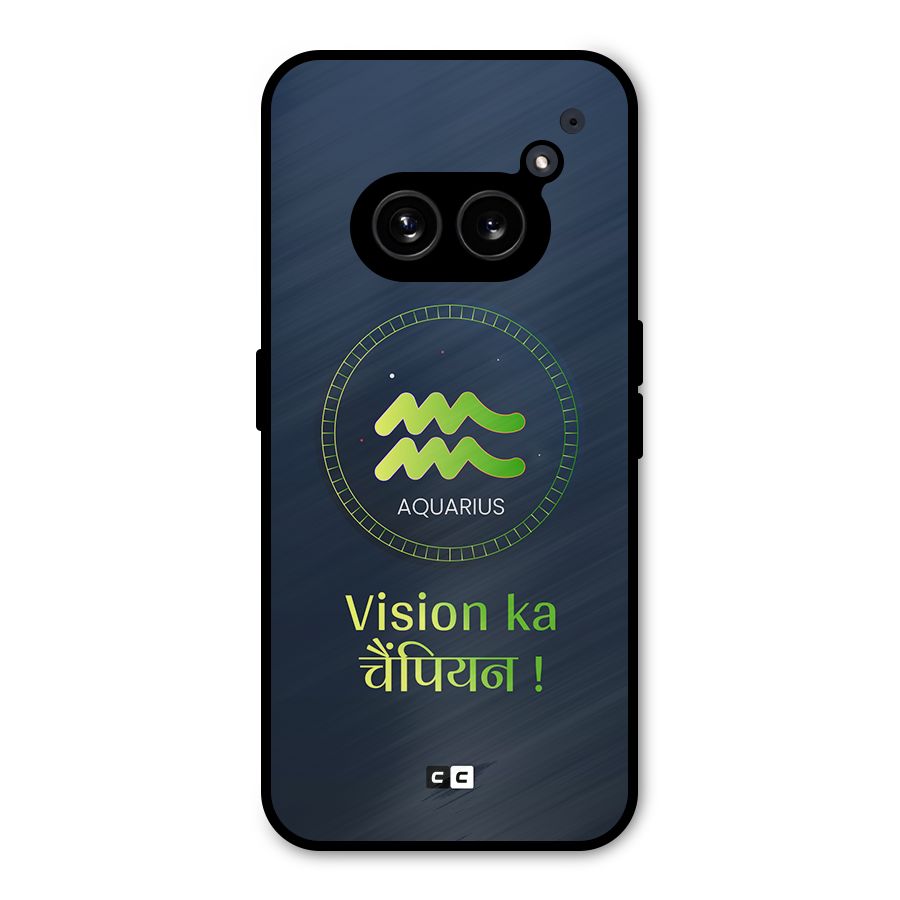 Aquarius Vision Metal Back Case for Nothing Phone 2a