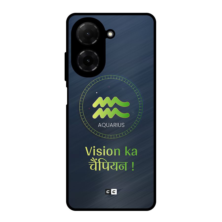Aquarius Vision Metal Back Case for Poco C71