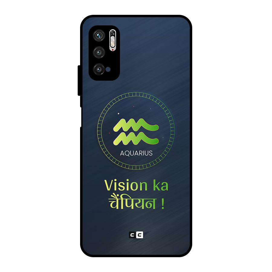 Aquarius Vision Metal Back Case for Poco M3 Pro 5G
