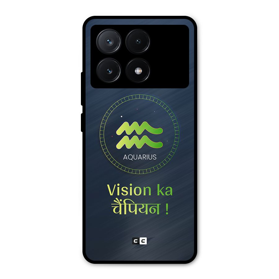 Aquarius Vision Metal Back Case for Poco X6 Pro