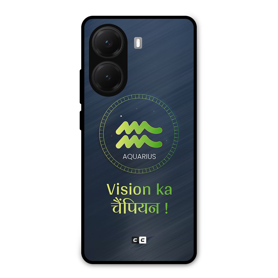 Aquarius Vision Metal Back Case for Poco X7 Pro