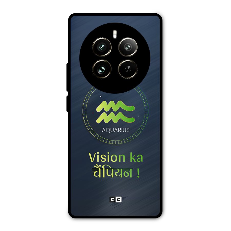 Aquarius Vision Metal Back Case for Realme 12 Pro