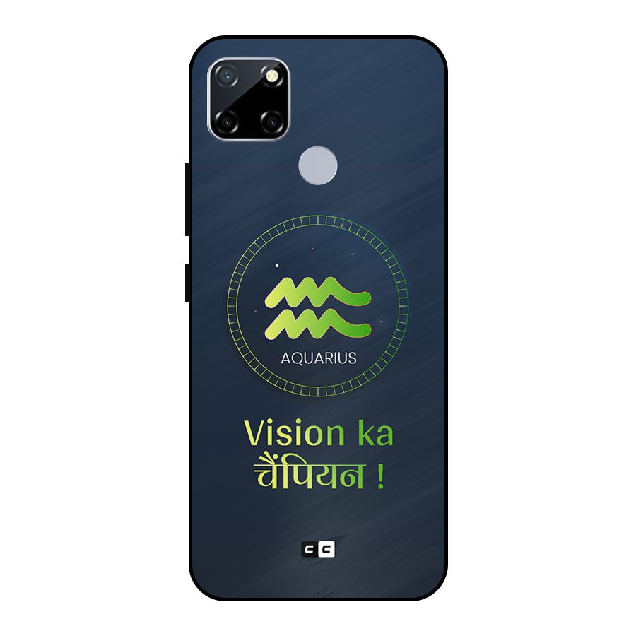 Aquarius Vision Metal Back Case for Realme Narzo 20