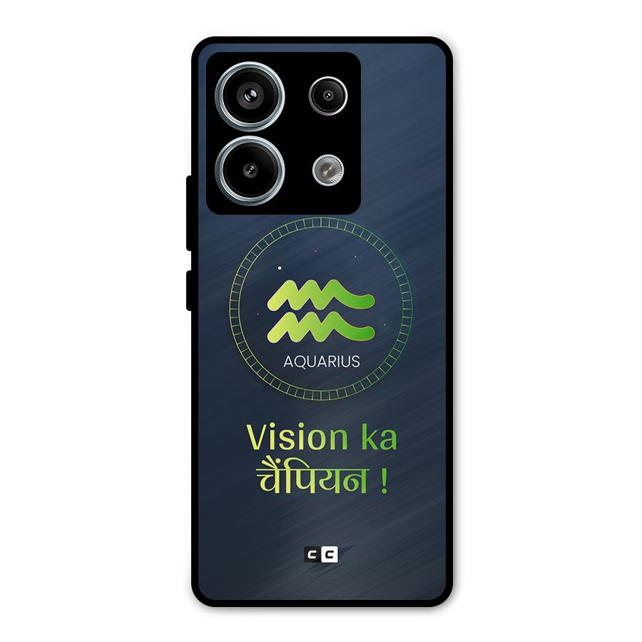 Aquarius Vision Metal Back Case for Redmi Note 13 Pro 5G