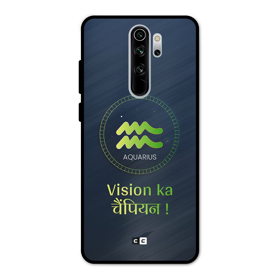 Aquarius Vision Metal Back Case for Redmi Note 8 Pro