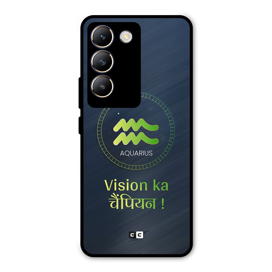 Aquarius Vision Metal Back Case for Vivo T3 5G