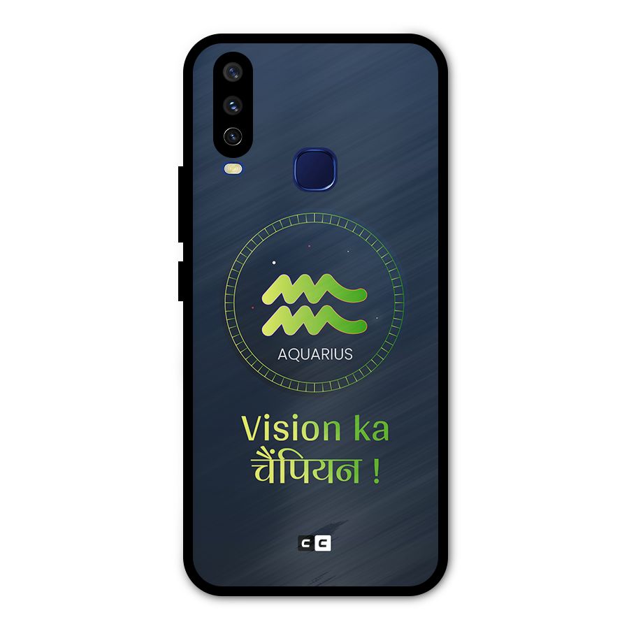 Aquarius Vision Metal Back Case for Vivo V17