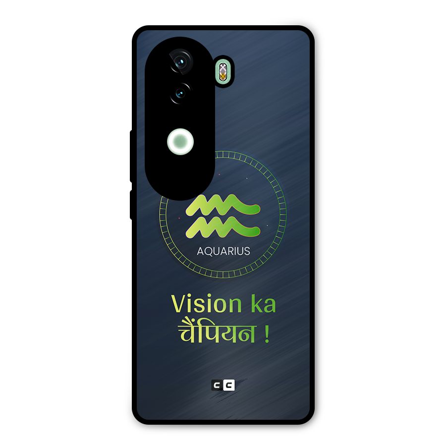 Aquarius Vision Metal Back Case for Vivo V40e