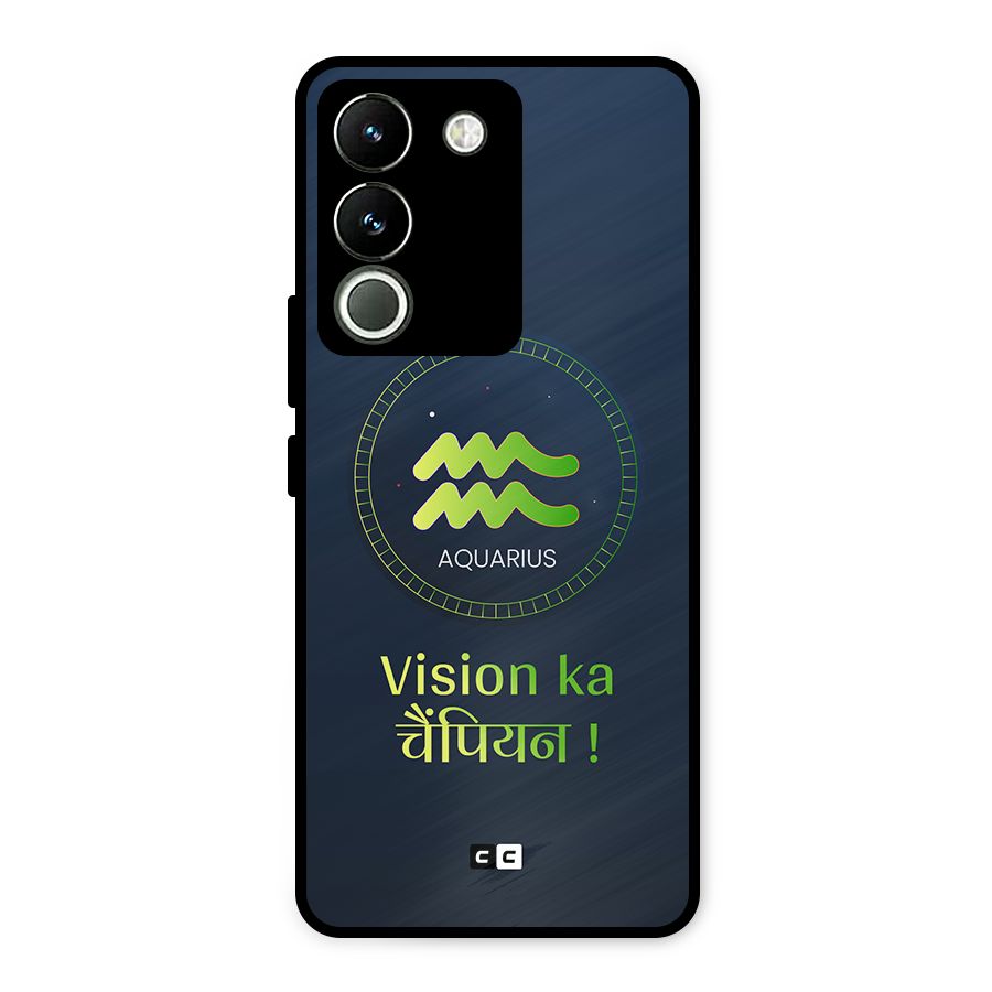 Aquarius Vision Metal Back Case for Vivo Y200