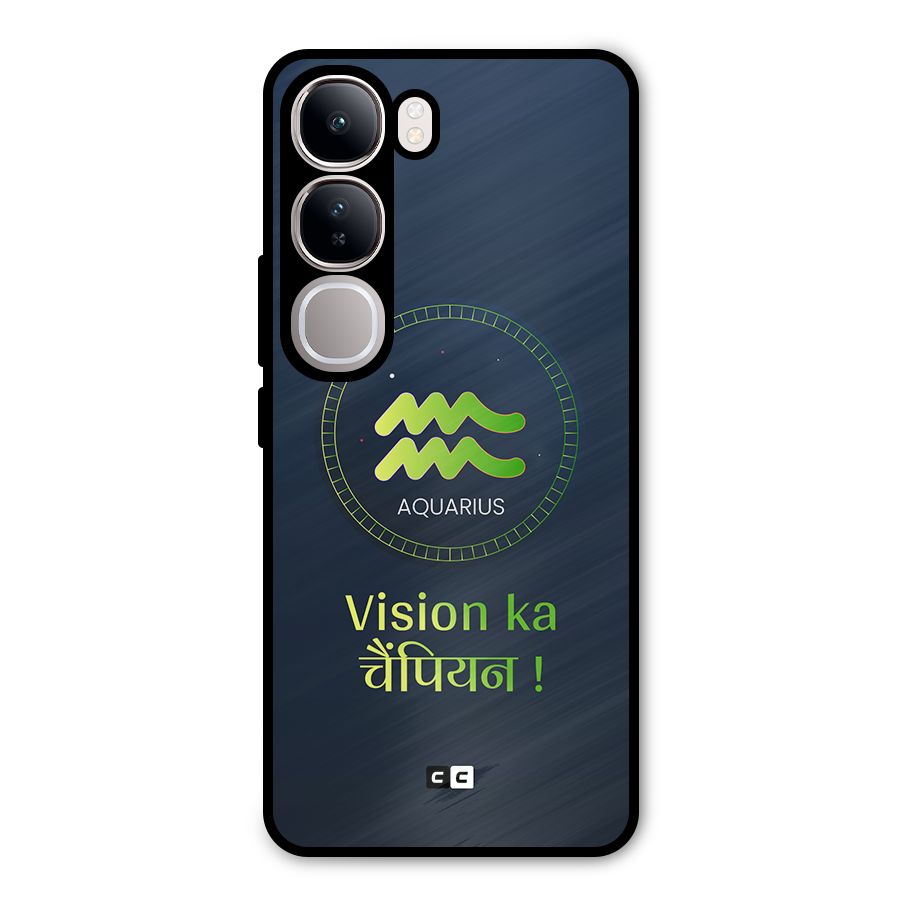 Aquarius Vision Metal Back Case for Vivo Y300