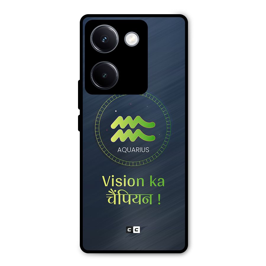 Aquarius Vision Metal Back Case for Vivo Y300 Plus