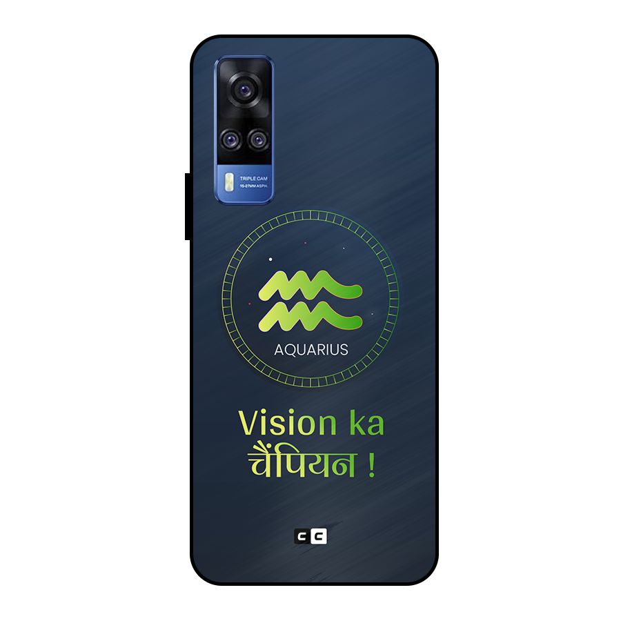 Aquarius Vision Metal Back Case for Vivo Y51