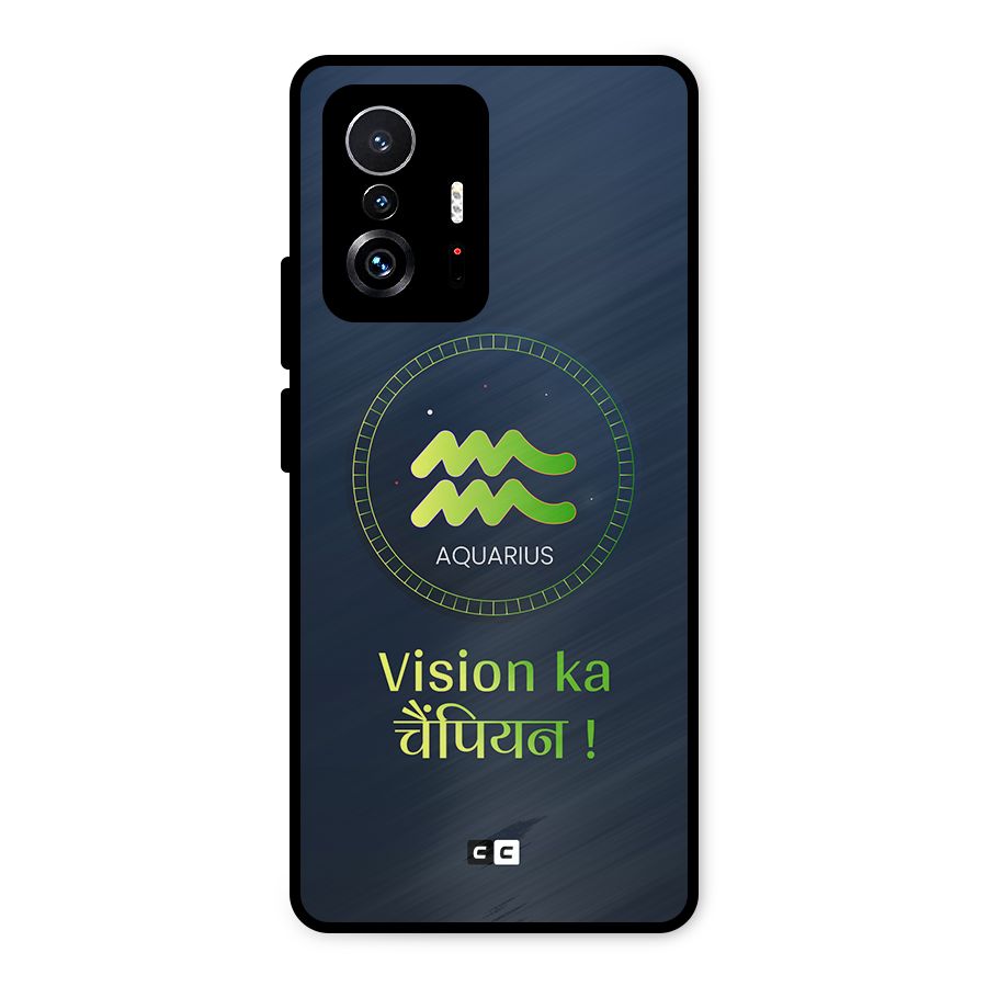 Aquarius Vision Metal Back Case for Xiaomi 11T Pro