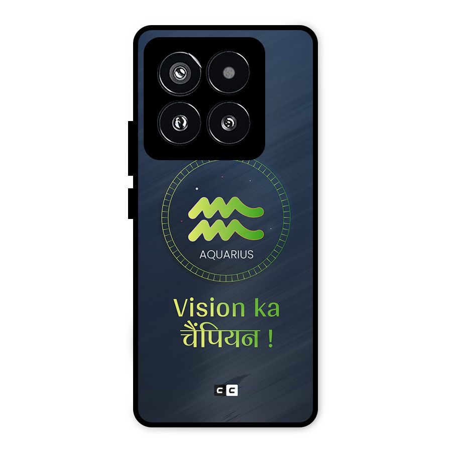 Aquarius Vision Metal Back Case for Xiaomi 14 Pro