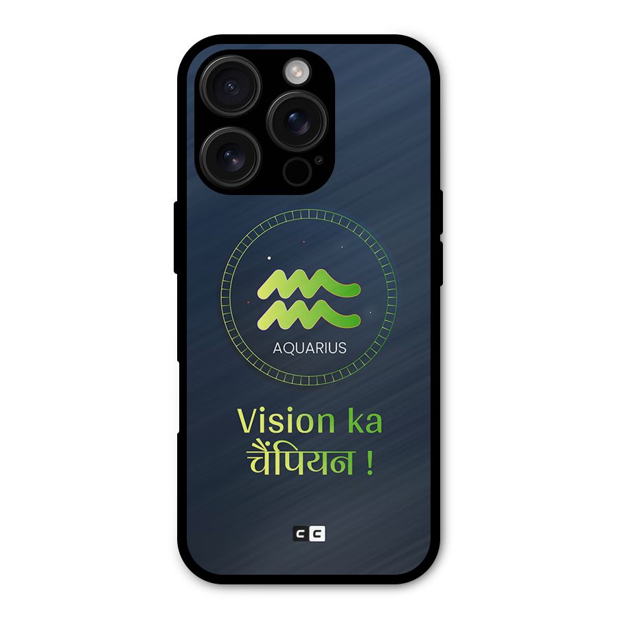 Aquarius Vision Metal Back Case for iPhone 16 Pro