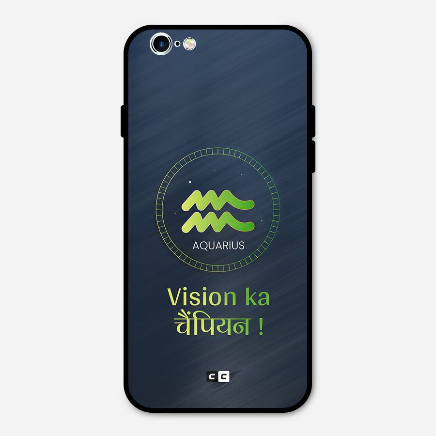 Aquarius Vision Metal Back Case for iPhone 6 6s