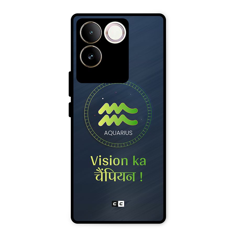 Aquarius Vision Metal Back Case for iQOO Z7 Pro