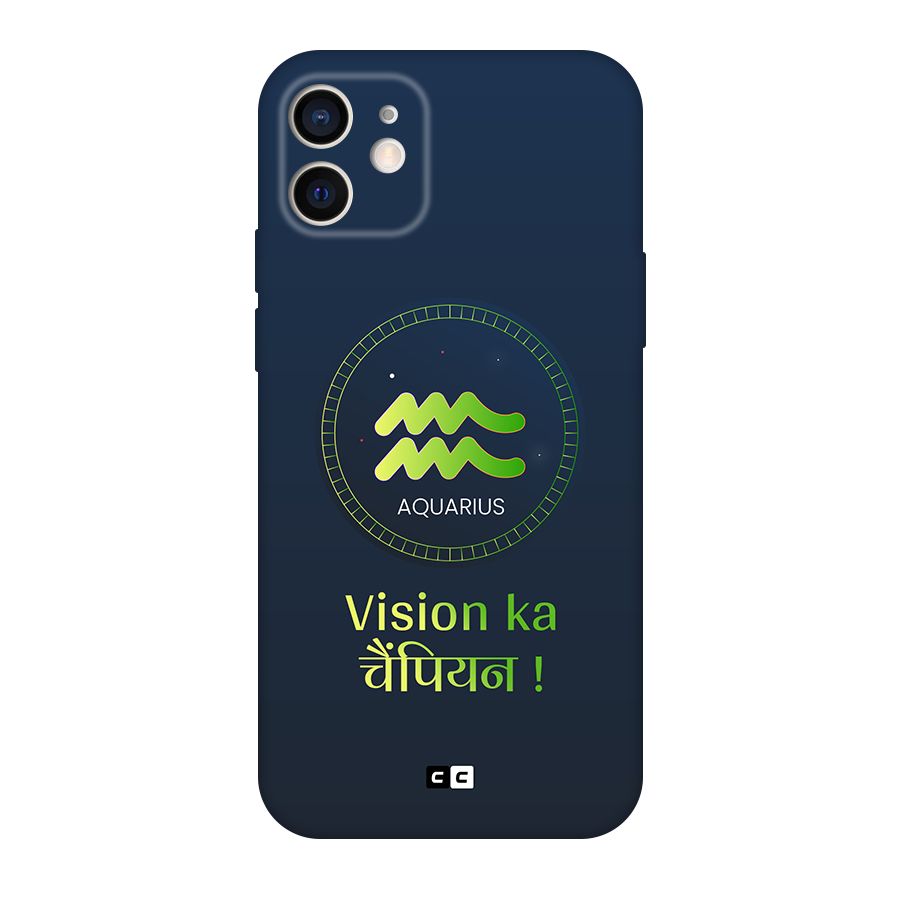 Aquarius Vision Original Polycarbonate Back Case for iPhone 12