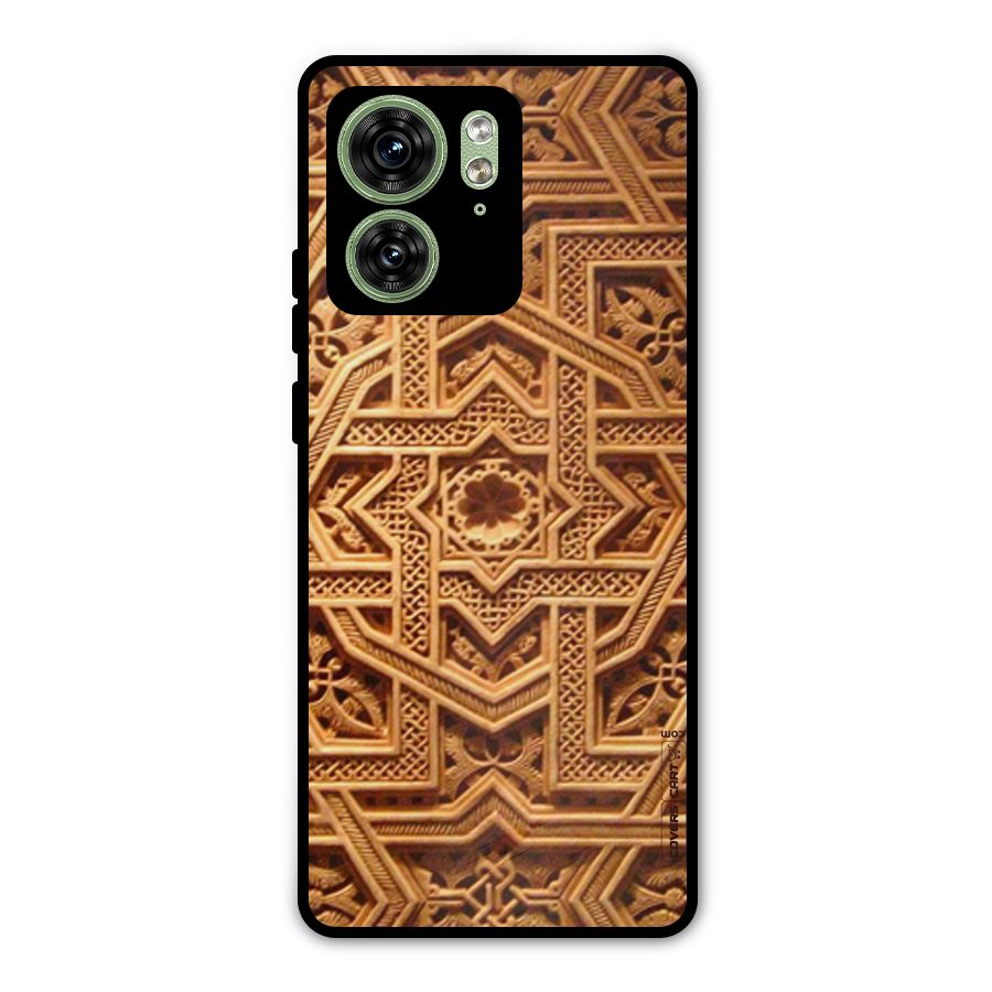 Archaic Wall Metal Back Case for Motorola Edge 40 5G