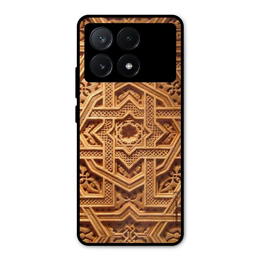 Archaic Wall Metal Back Case for Poco X6 Pro