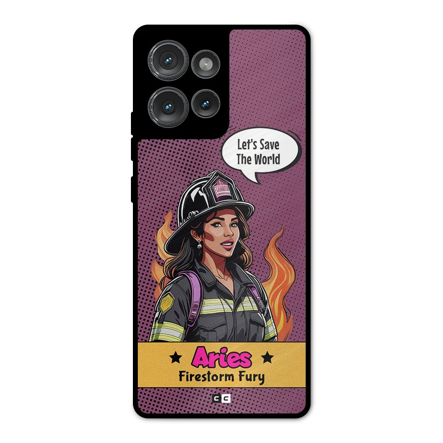 Aries Fury Metal Back Case for Motorola Edge 50
