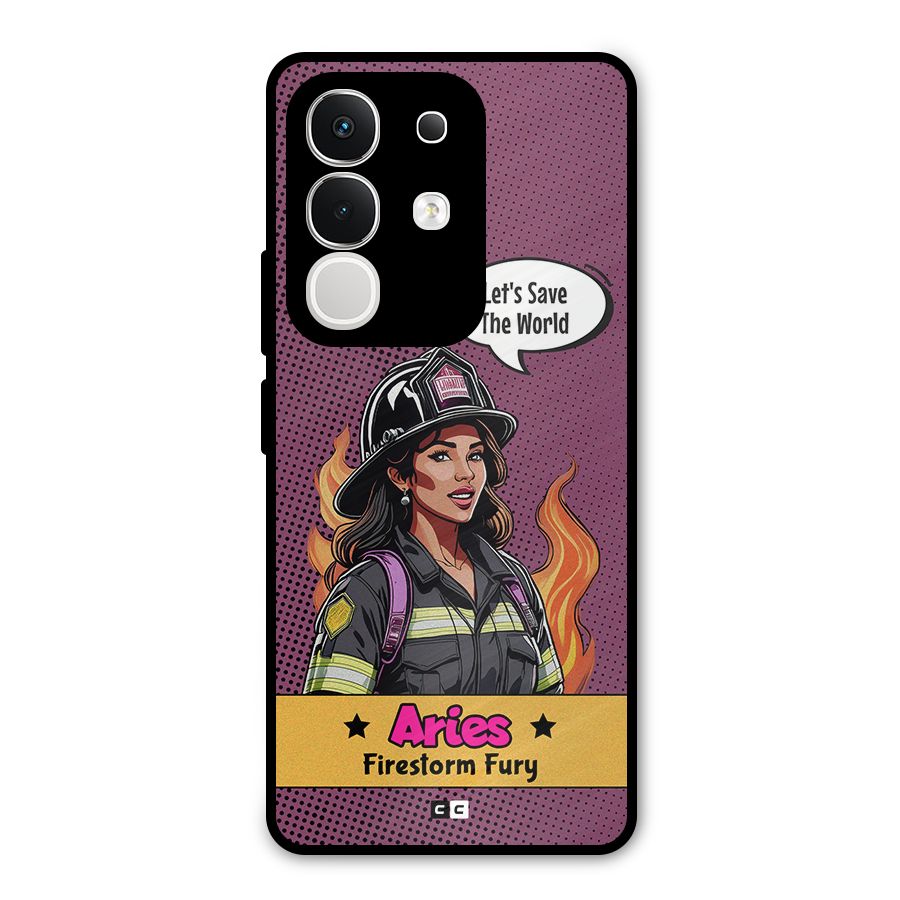 Aries Fury Metal Back Case for Vivo T4x