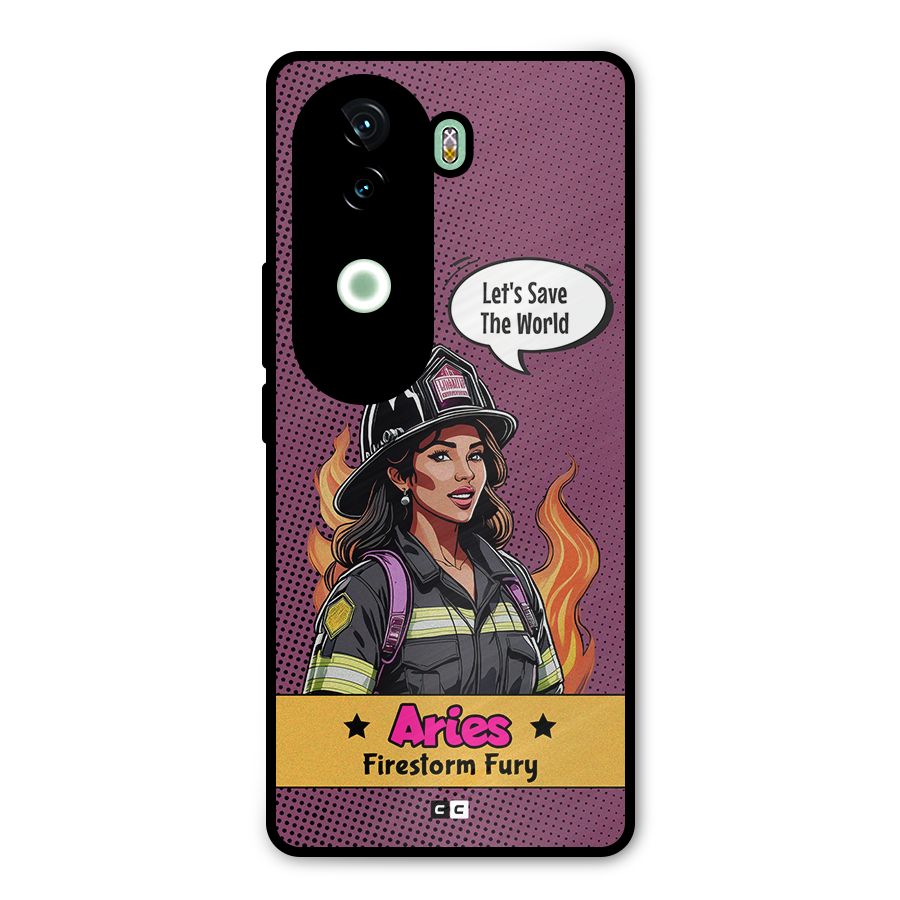 Aries Fury Metal Back Case for Vivo V40e