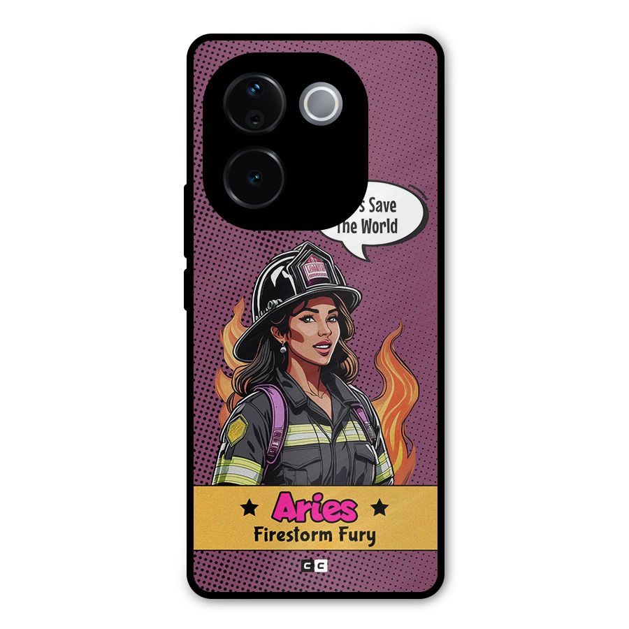 Aries Fury Metal Back Case for iQOO Z9s Pro