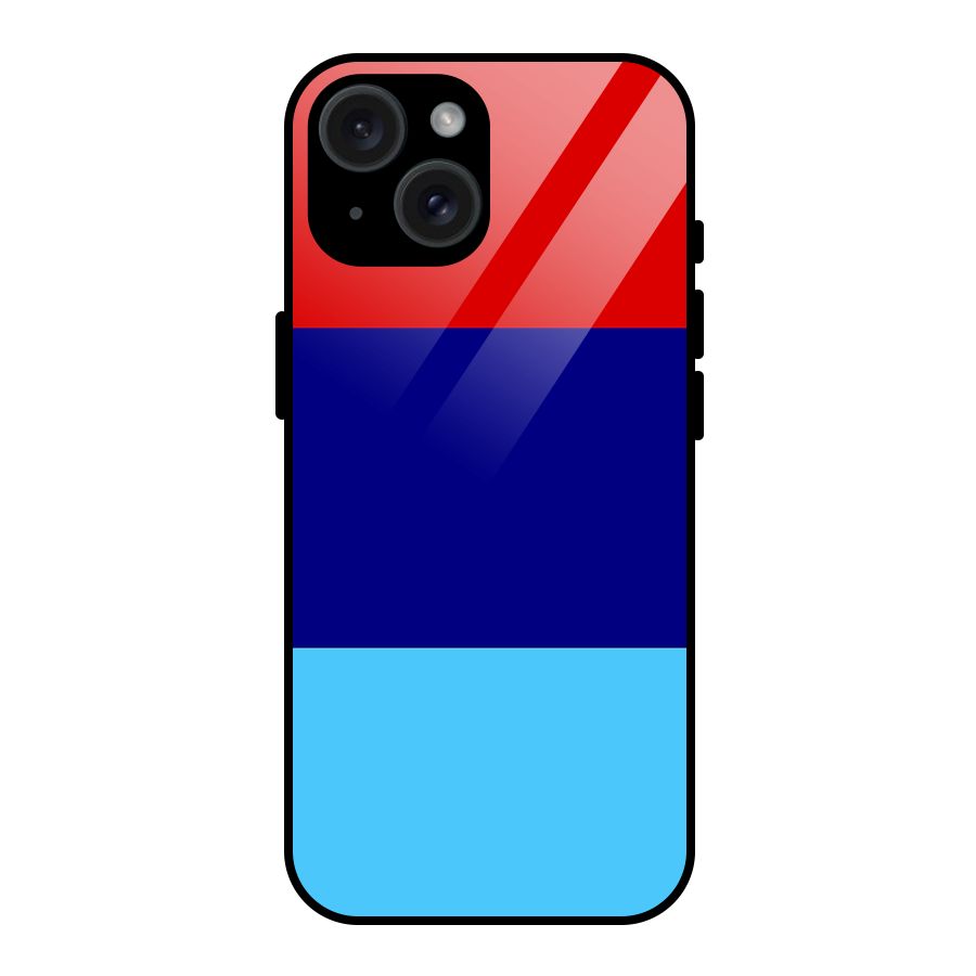 Armed Forces Stripes Glass Back Case for iPhone 15