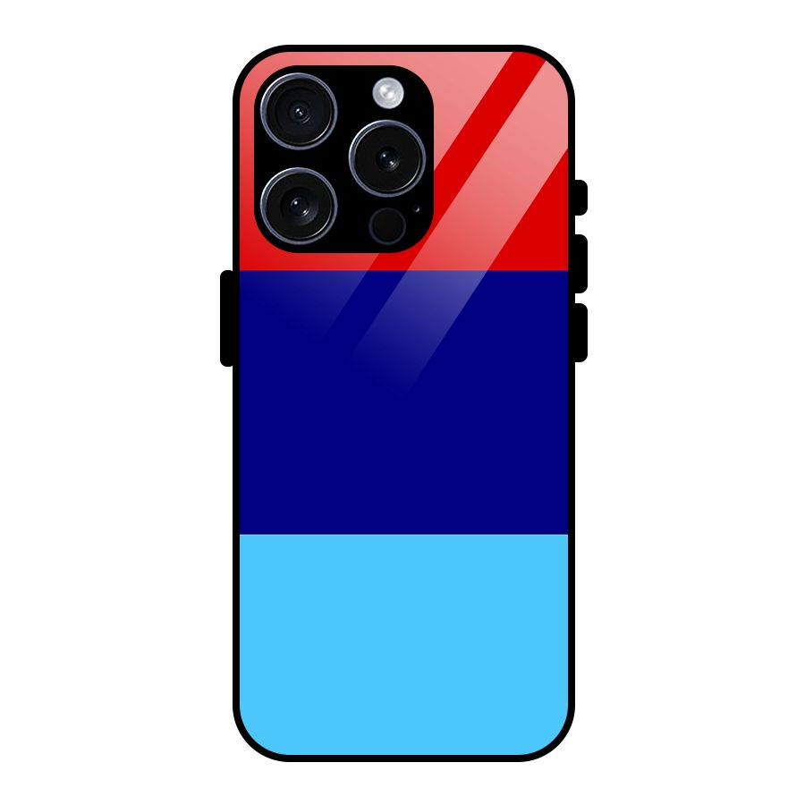 Armed Forces Stripes Glass Back Case for iPhone 15 Pro