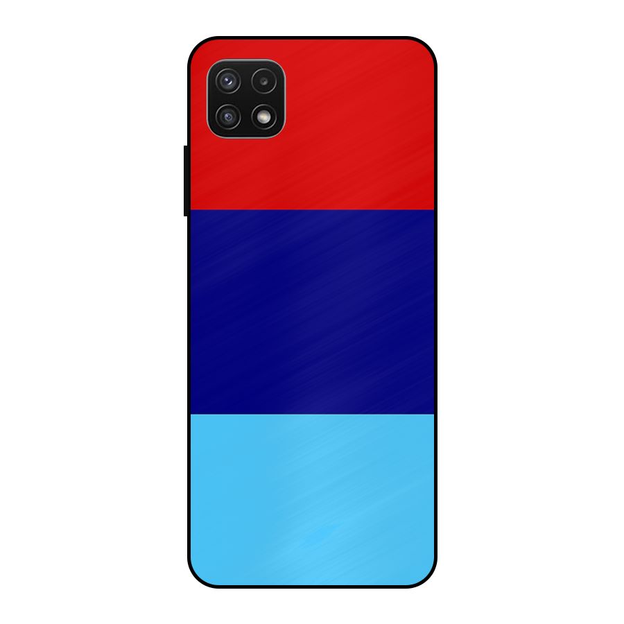 Armed Forces Stripes Metal Back Case for Galaxy A22 5G