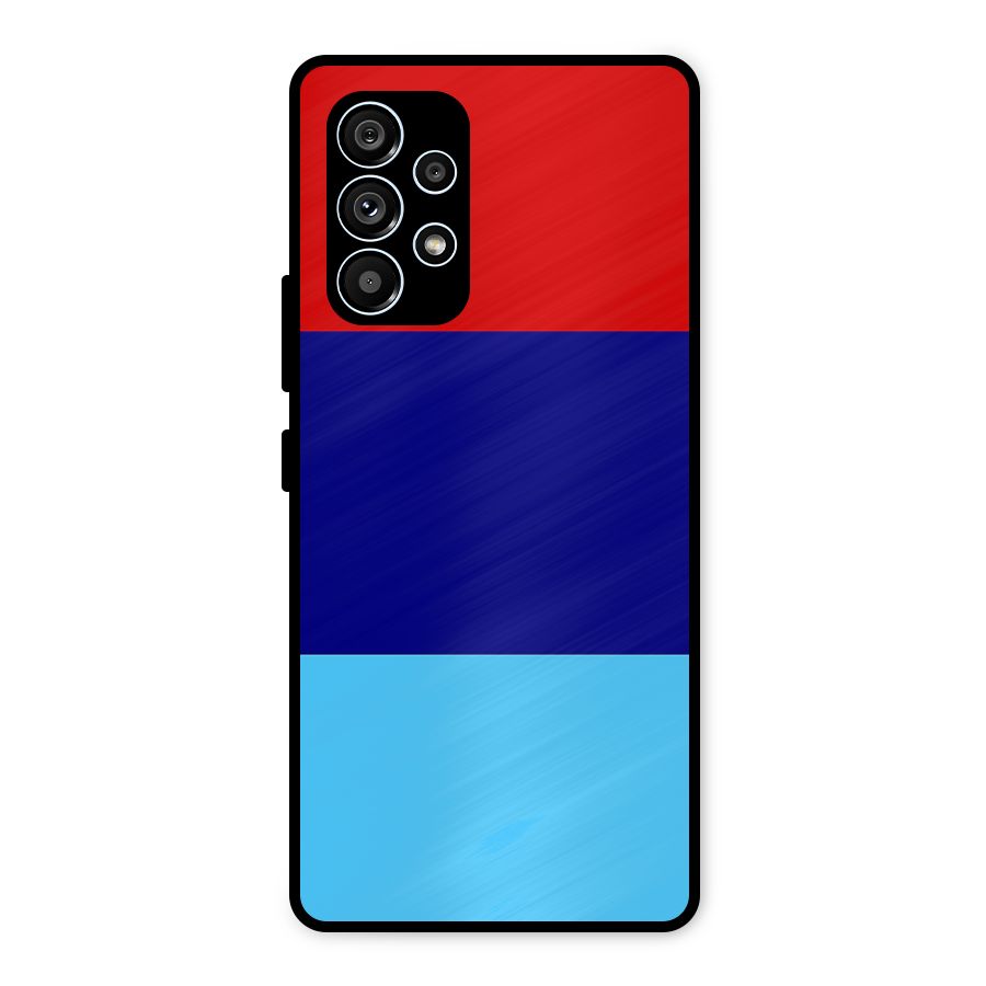 Armed Forces Stripes Metal Back Case for Galaxy A53 5G