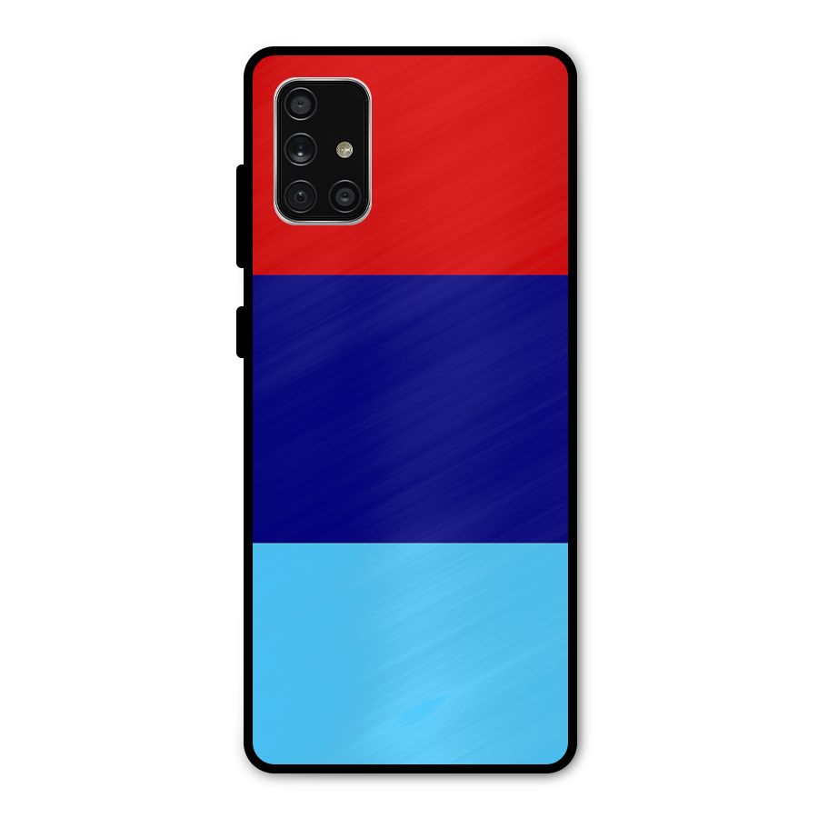 Armed Forces Stripes Metal Back Case for Galaxy A71